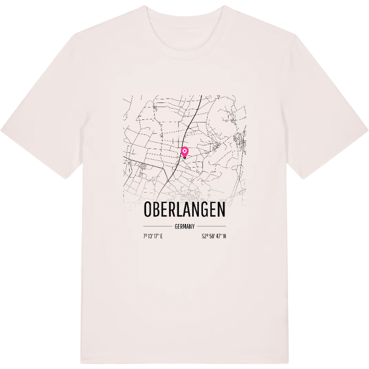 Oberlangen kort T-shirt – t-shirt fra PinShirt