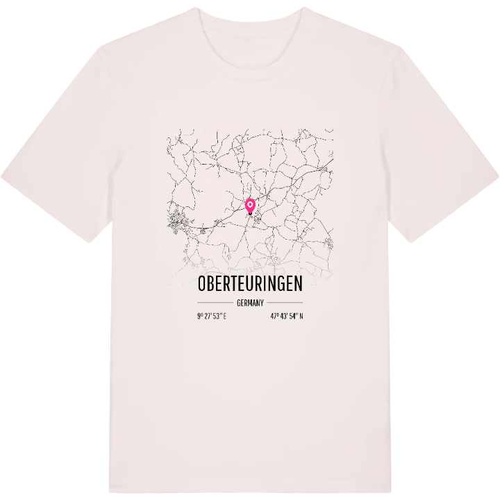 Oberteuringen kort T-shirt – t-shirt fra PinShirt