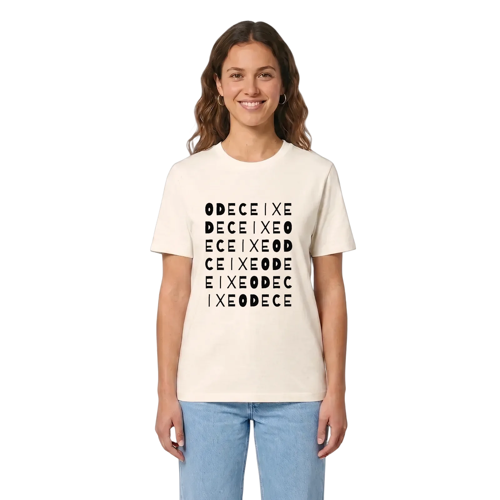 Odeceixe ordleg T-shirt – Vintage White, i miljø