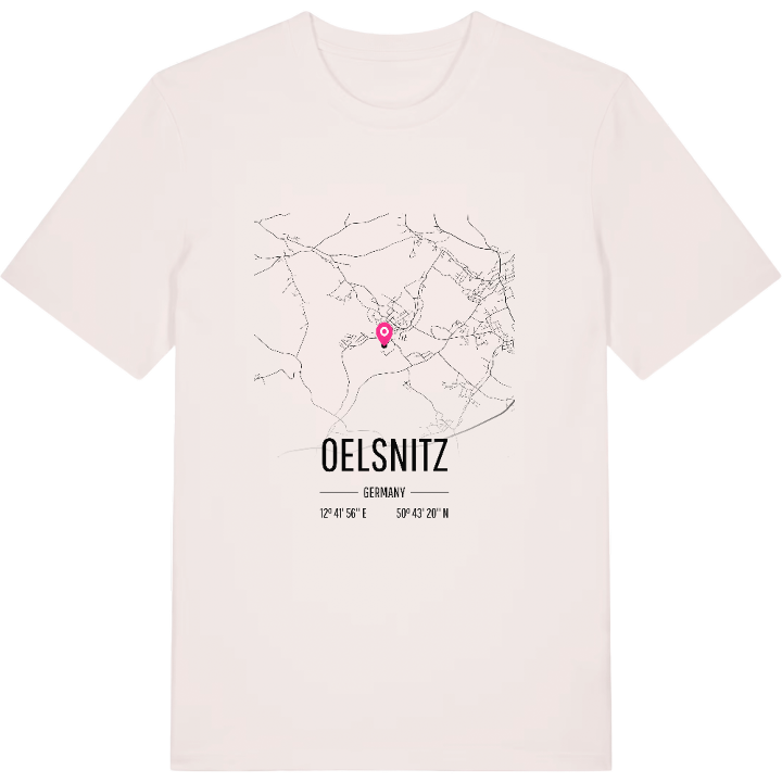 Oelsnitz kort T-shirt – t-shirt fra PinShirt