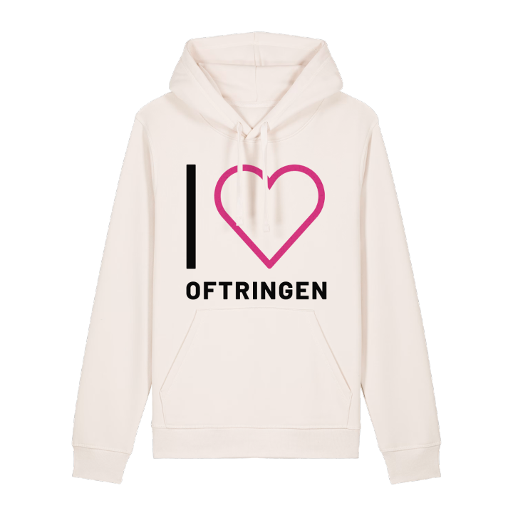 Jeg elsker Oftringen hættetrøje stort tryk – hættetrøje fra PinShirt