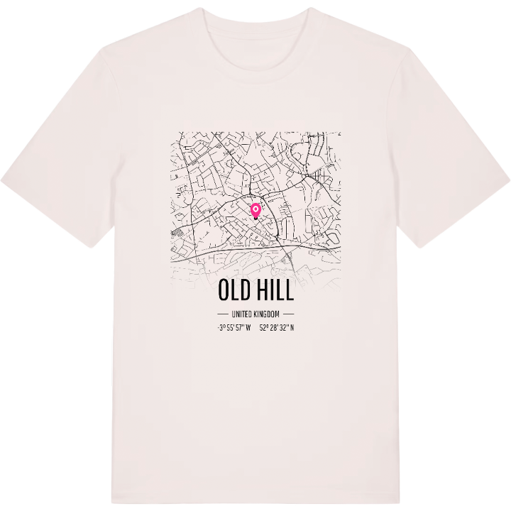 Old Hill kort T-shirt – t-shirt fra PinShirt