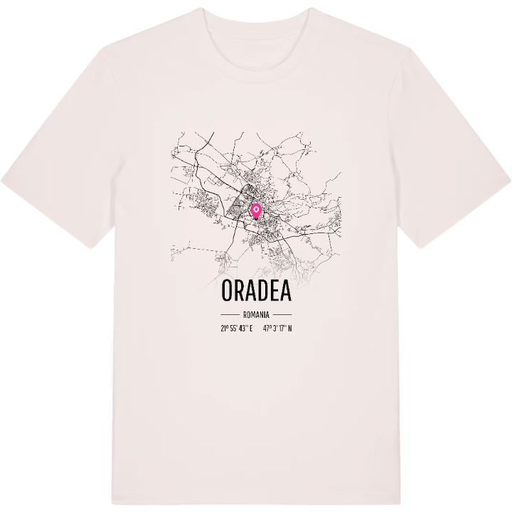 Oradea kort T-shirt – t-shirt fra PinShirt