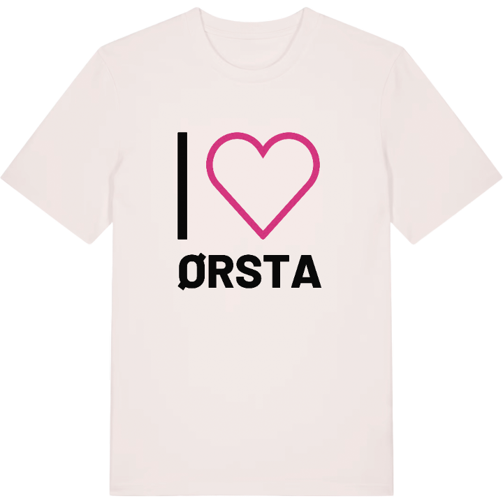 Jeg elsker Ørsta T-shirt stort tryk – t-shirt fra PinShirt