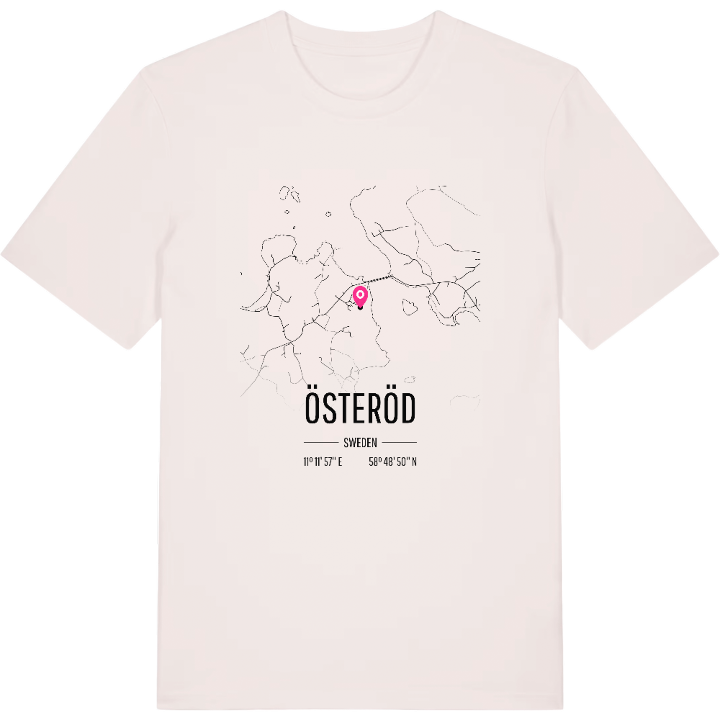 Österöd kort T-shirt – t-shirt fra PinShirt