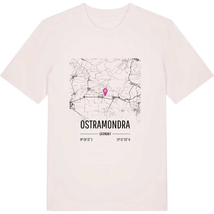 Ostramondra kort T-shirt – t-shirt fra PinShirt