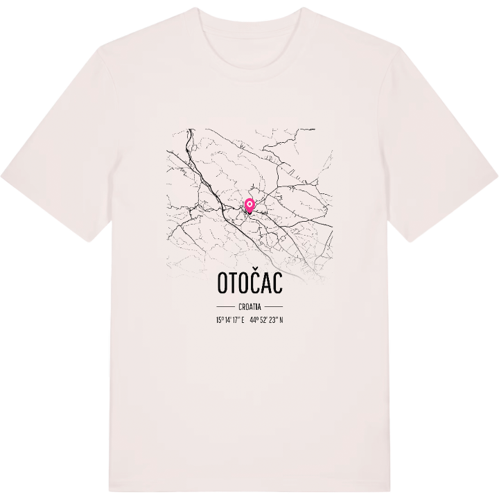 Otočac kort T-shirt – t-shirt fra PinShirt