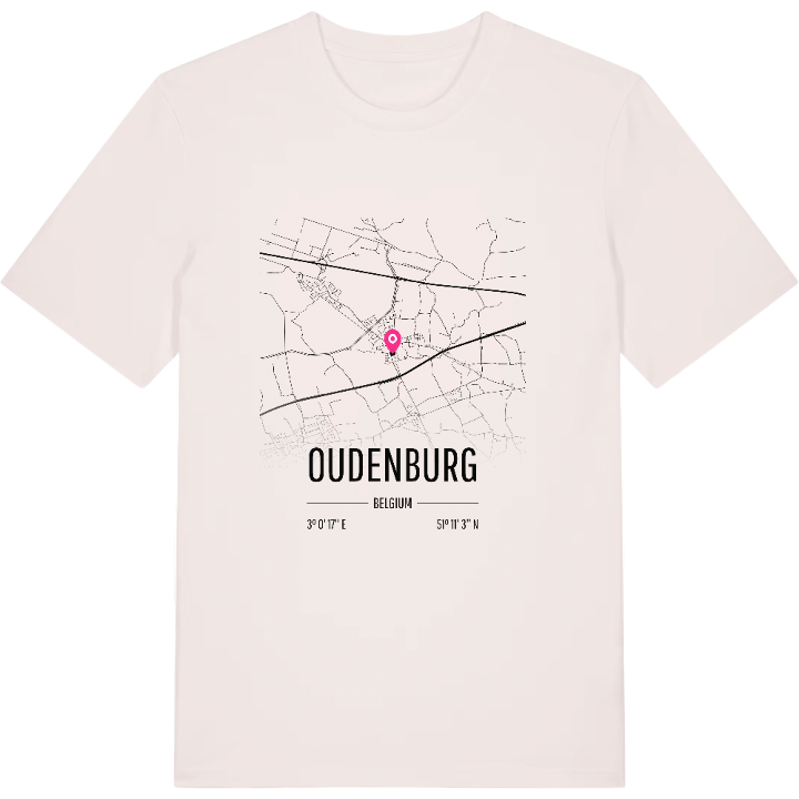 Oudenburg kort T-shirt – t-shirt fra PinShirt
