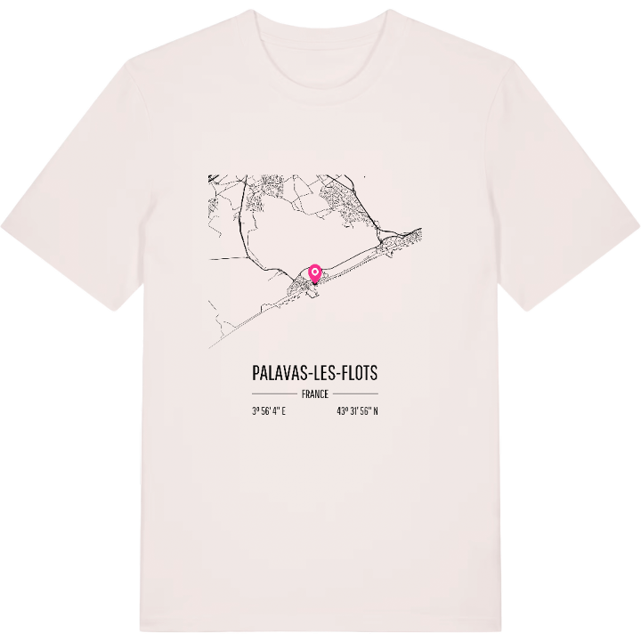 Palavas-les-Flots kort t-shirt – t-shirt fra PinShirt