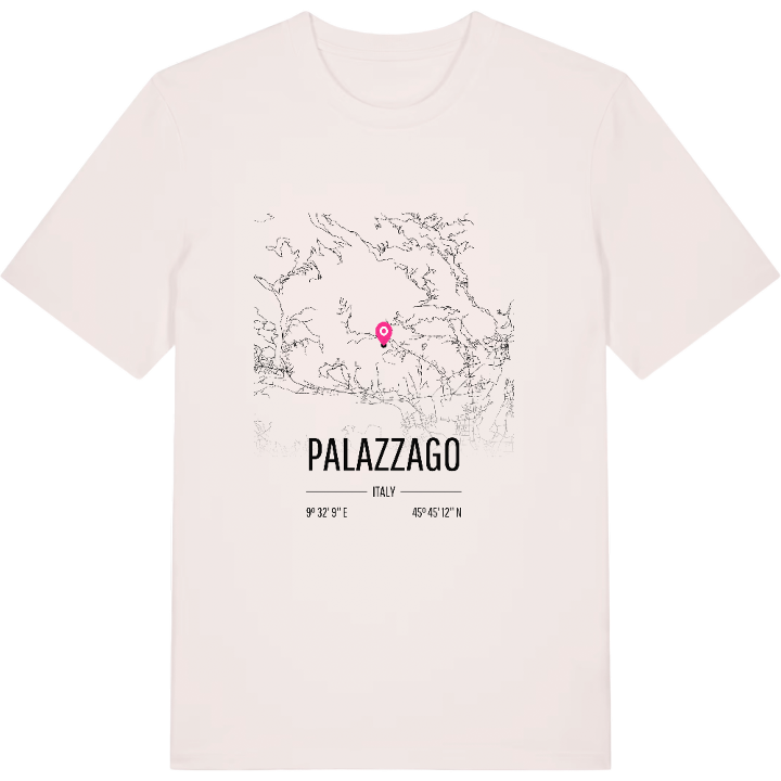 Palazzago kort T-shirt – t-shirt fra PinShirt