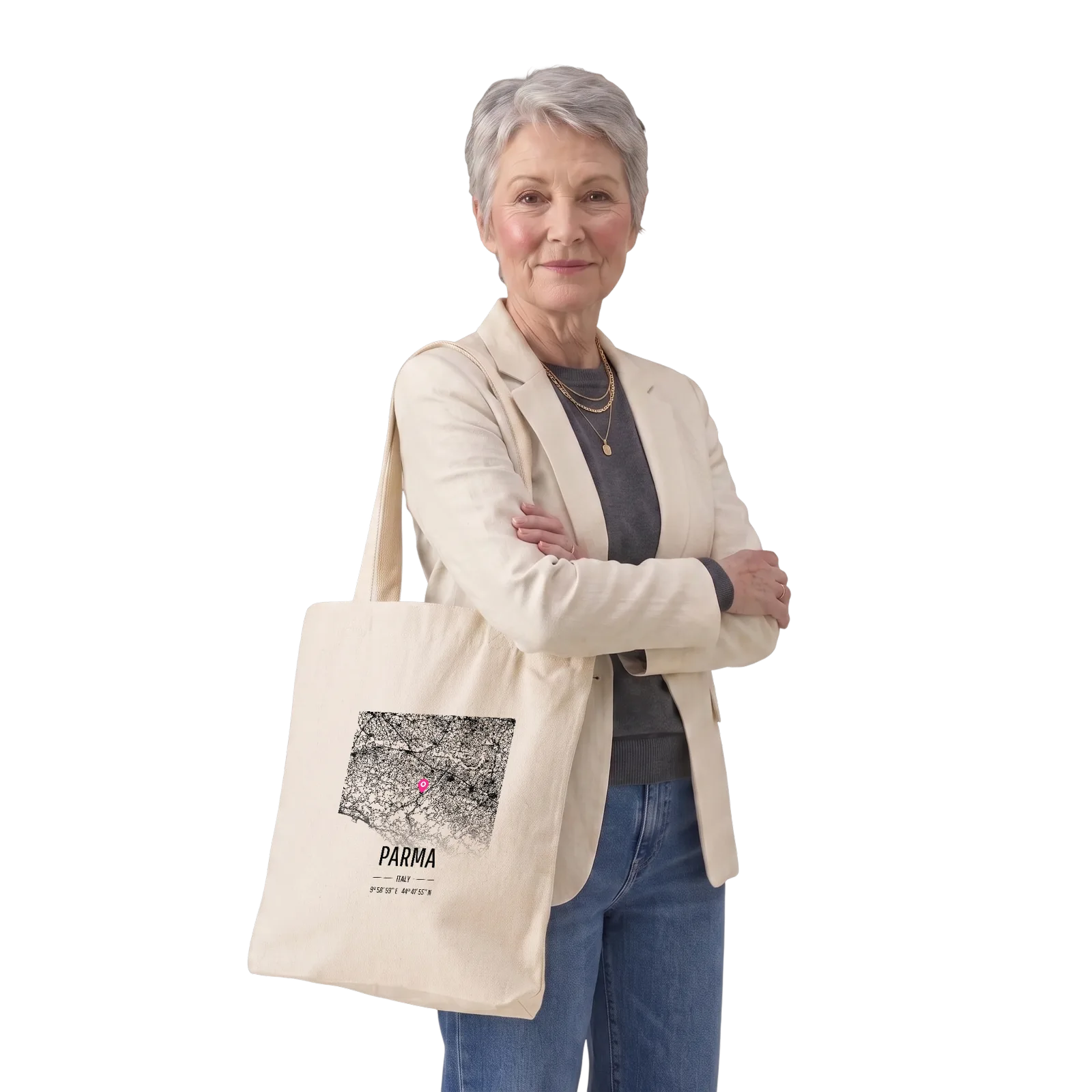 Parma kort mulepose – Natural, i miljø
