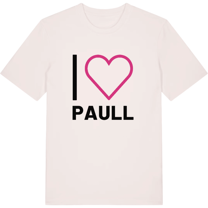 Jeg elsker Paull T-shirt stort tryk – t-shirt fra PinShirt