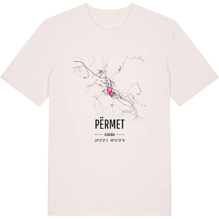 Përmet kort T-shirt – t-shirt fra PinShirt