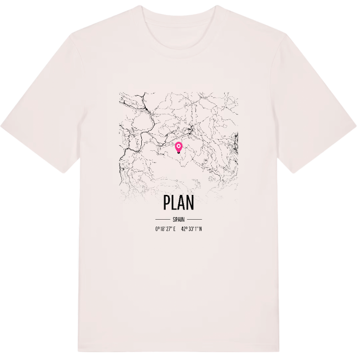 Plan kort T-shirt – t-shirt fra PinShirt