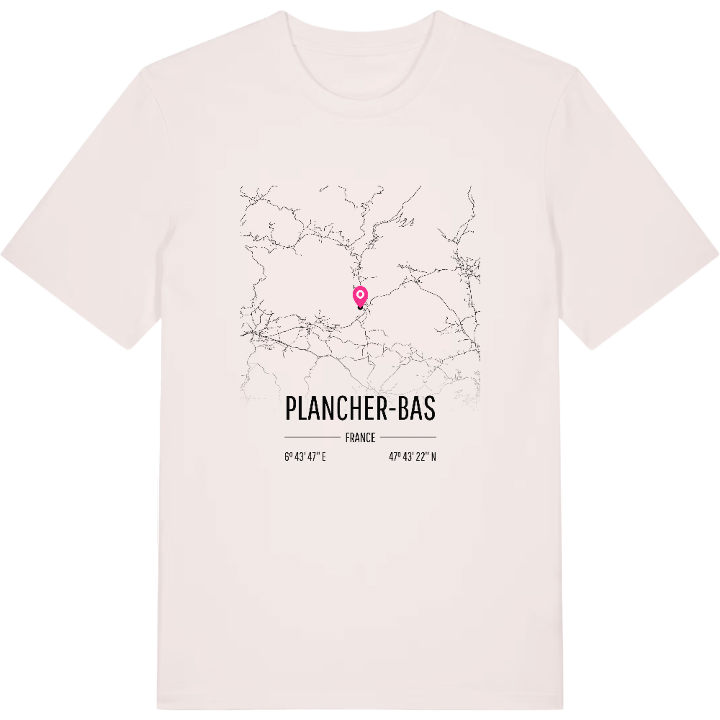 Plancher-Bas kort T-shirt – t-shirt fra PinShirt