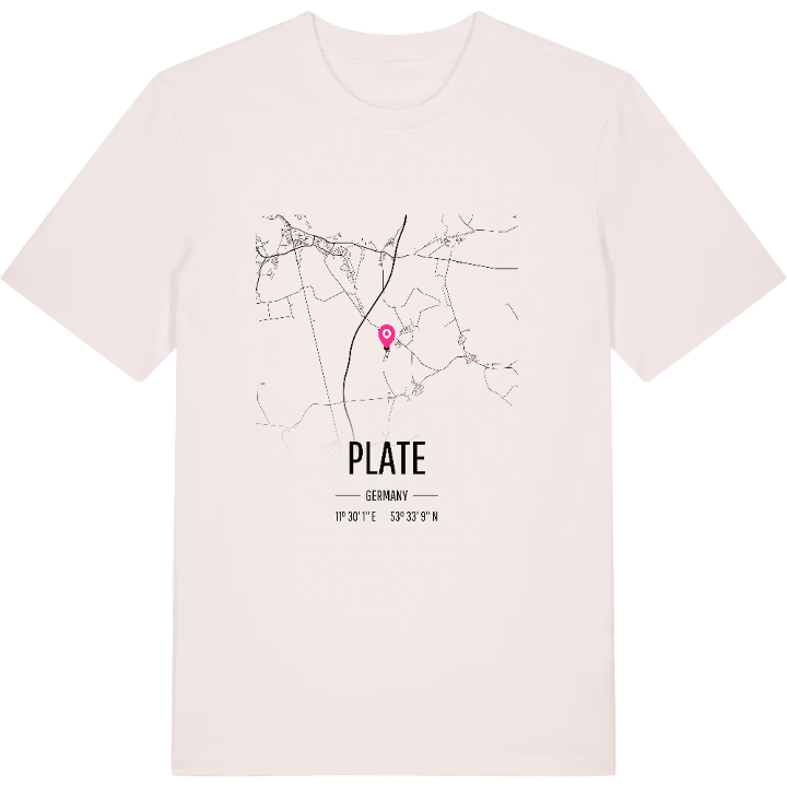 Plate kort T-shirt – t-shirt fra PinShirt