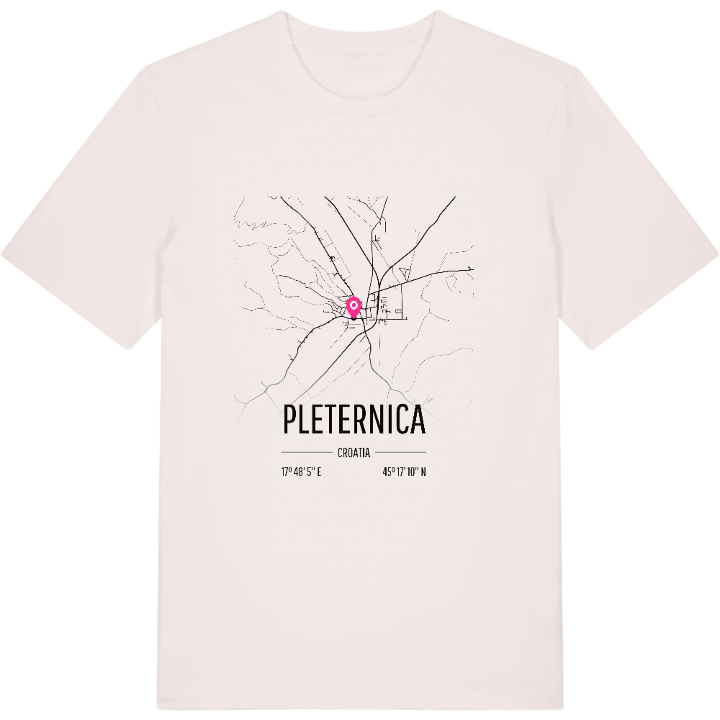Pleternica kort T-shirt – t-shirt fra PinShirt