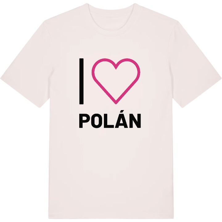 Jeg elsker Polán T-shirt stort tryk – t-shirt fra PinShirt