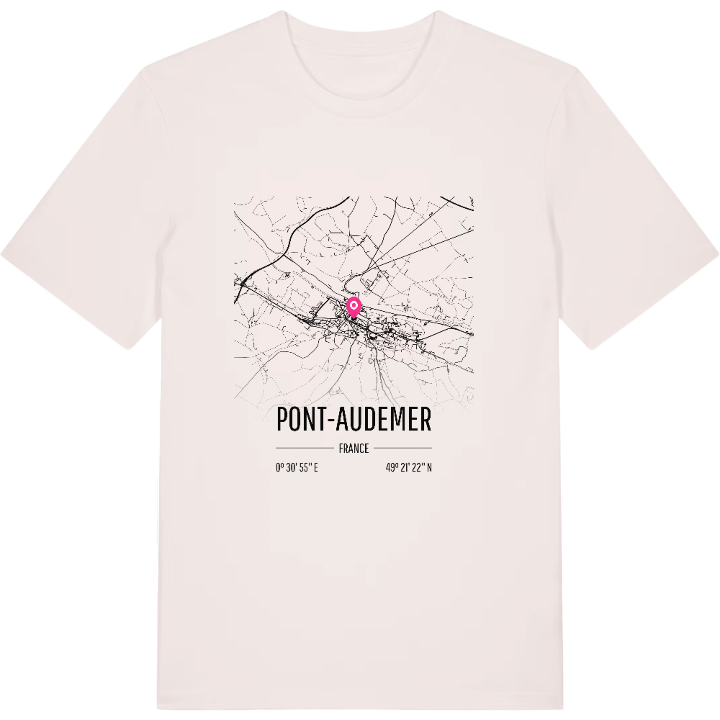 Pont-Audemer kort T-shirt – t-shirt fra PinShirt