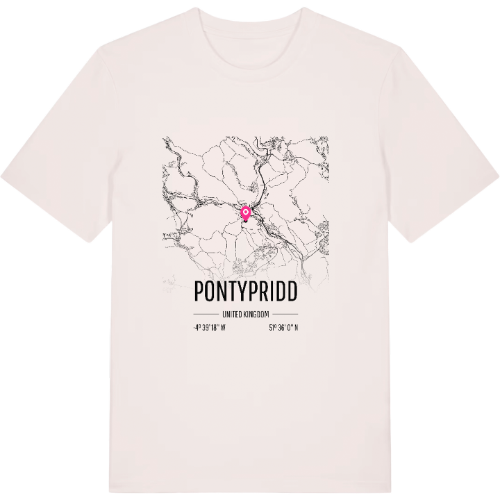 Pontypridd kort T-shirt – t-shirt fra PinShirt