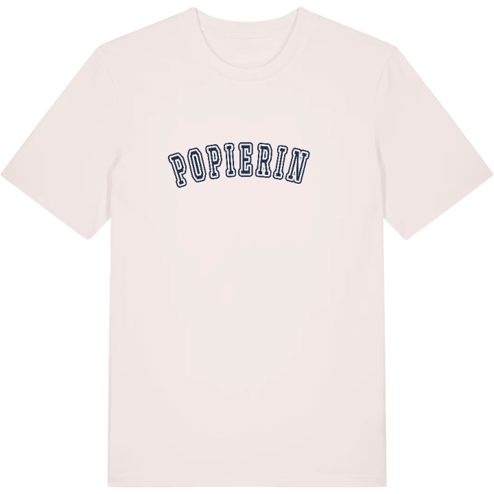 Popierinė college T-shirt – t-shirt fra PinShirt