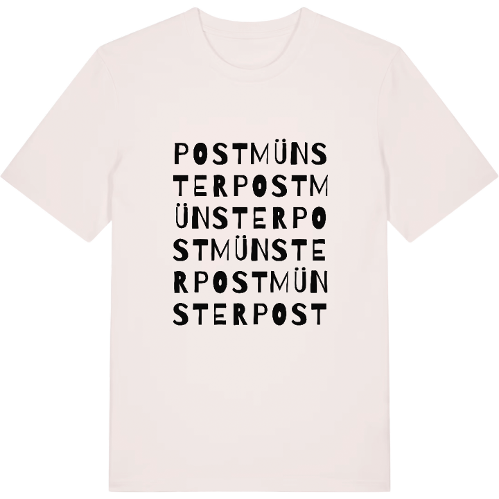 Postmünster ordleg T-shirt – t-shirt fra PinShirt