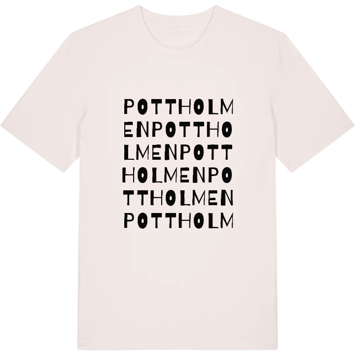 Pottholmen ordleg T-shirt – t-shirt fra PinShirt
