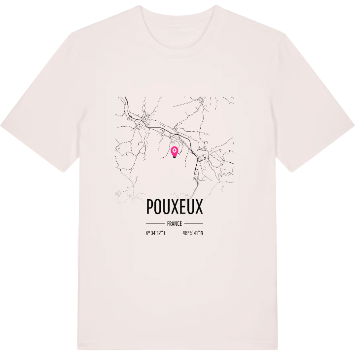 Pouxeux kort T-shirt – t-shirt fra PinShirt