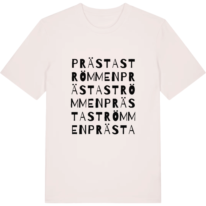 Prästaströmmen ordleg t-shirt – t-shirt fra PinShirt