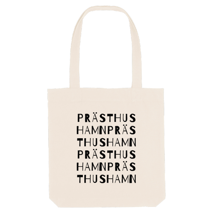 Prästhushamn ordleg mulepose – mulepose fra PinShirt