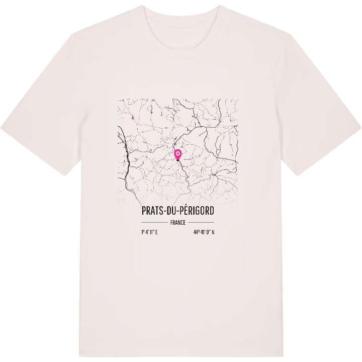 Prats-du-Périgord kort t-shirt – t-shirt fra PinShirt