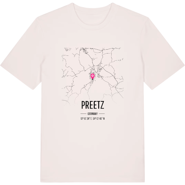Preetz kort T-shirt – t-shirt fra PinShirt