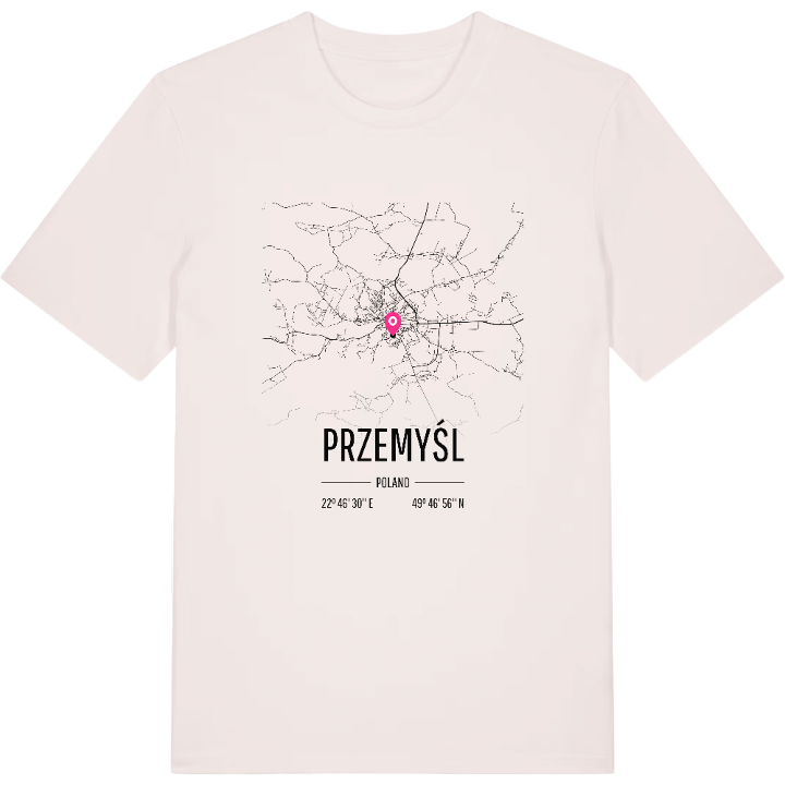 Przemyśl kort T-shirt – t-shirt fra PinShirt