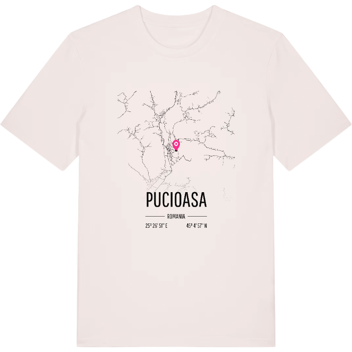 Pucioasa kort T-shirt – t-shirt fra PinShirt