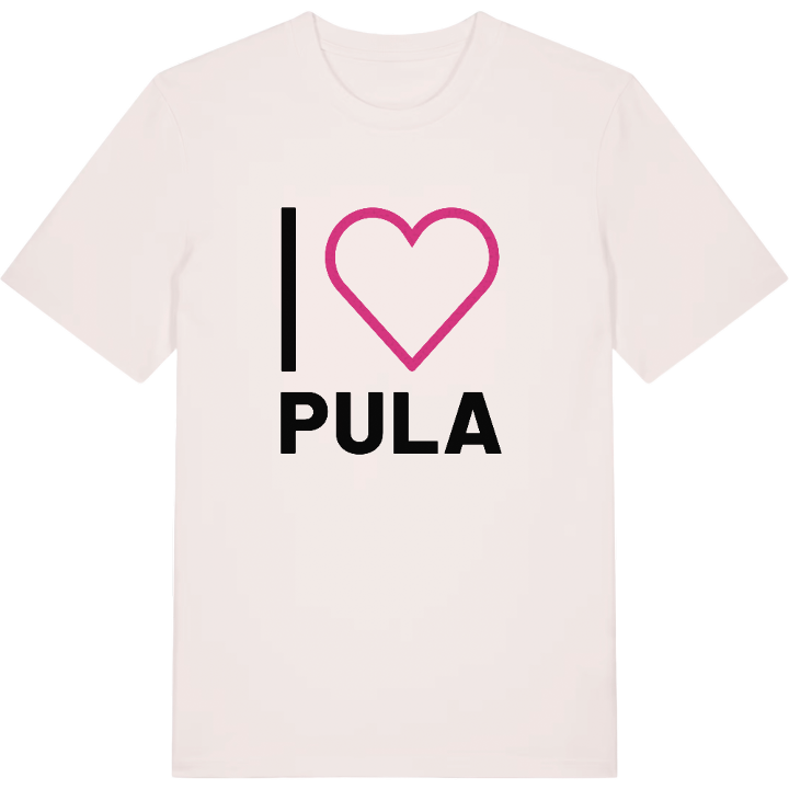 Jeg elsker Pula T-shirt stort tryk – t-shirt fra PinShirt