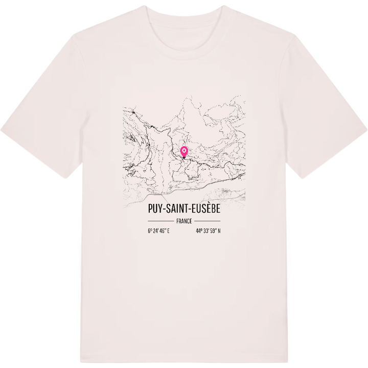 Puy-Saint-Eusèbe kort T-shirt – t-shirt fra PinShirt