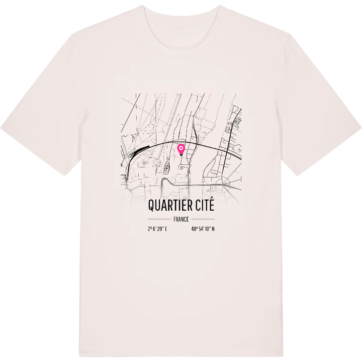 Quartier Cité kort T-shirt – t-shirt fra PinShirt