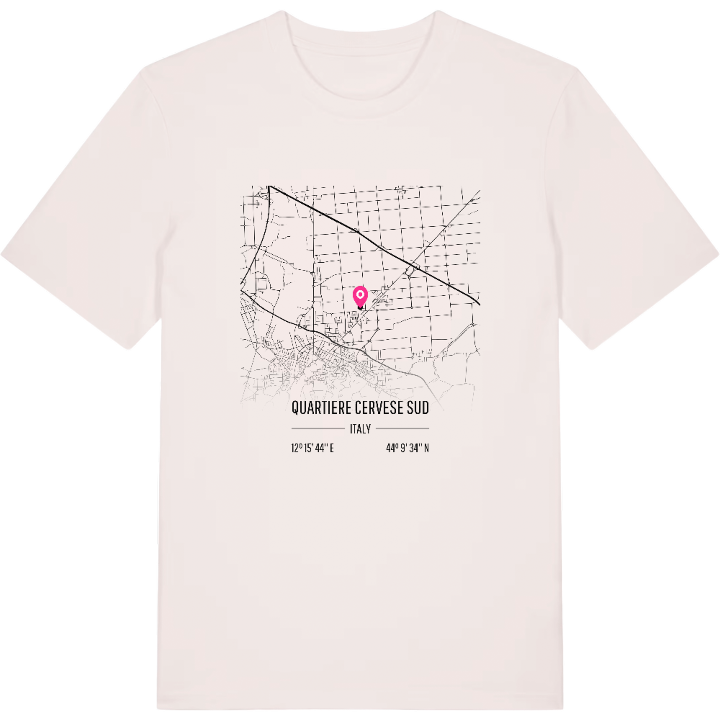 Quartiere Cervese Sud kort T-shirt – t-shirt fra PinShirt