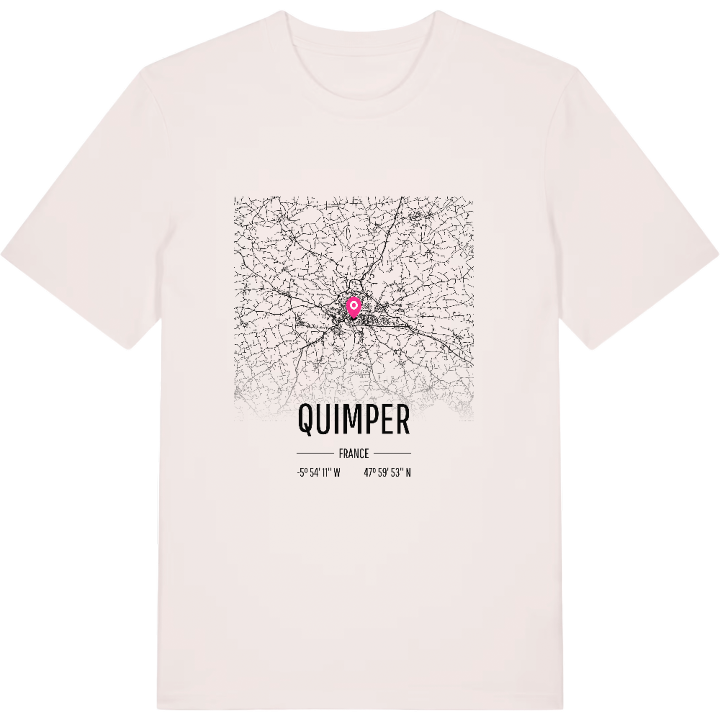 Quimper kort T-shirt – t-shirt fra PinShirt