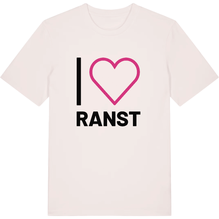 Jeg elsker Ranst T-shirt stort tryk – t-shirt fra PinShirt