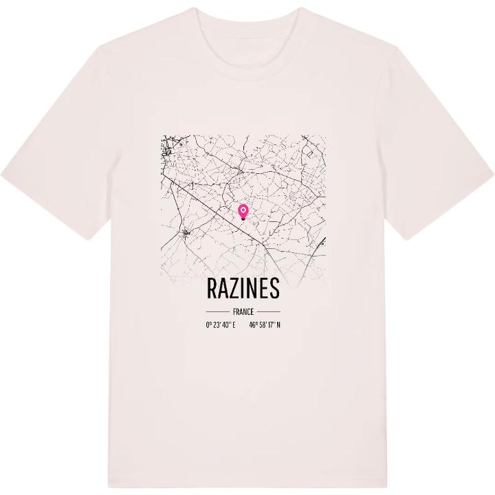 Razines kort T-shirt – t-shirt fra PinShirt