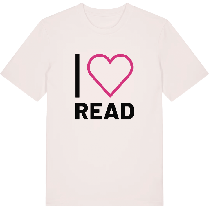 Jeg elsker Read T-shirt stort tryk – t-shirt fra PinShirt