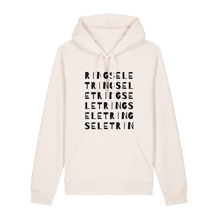 Ringselet ordleg hættetrøje – hættetrøje fra PinShirt