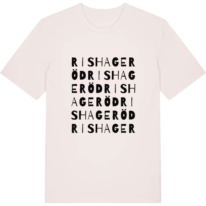 Rishageröd ordleg T-shirt – t-shirt fra PinShirt