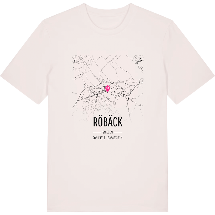 Röbäck kort T-shirt – t-shirt fra PinShirt