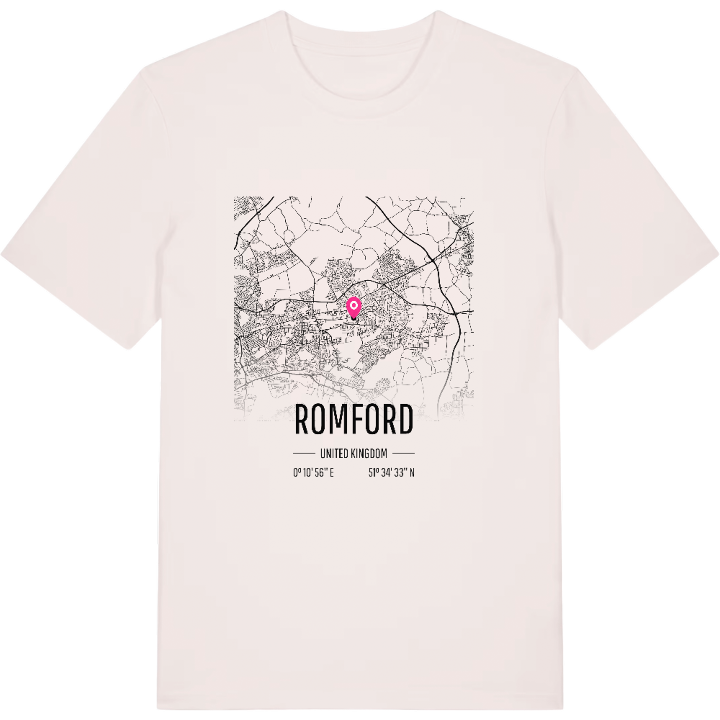 Romford kort T-shirt – t-shirt fra PinShirt