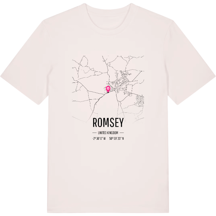 Romsey kort T-shirt – t-shirt fra PinShirt