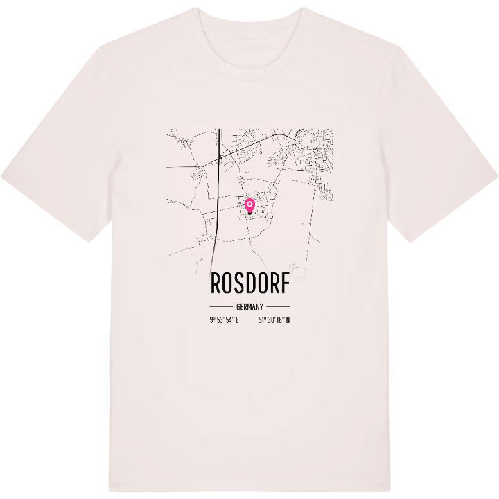 Rosdorf kort T-shirt – t-shirt fra PinShirt