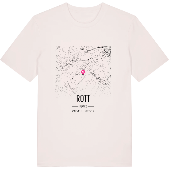 Rott kort T-shirt – t-shirt fra PinShirt
