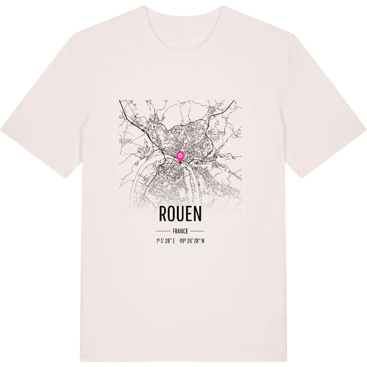 Rouen kort T-shirt – t-shirt fra PinShirt